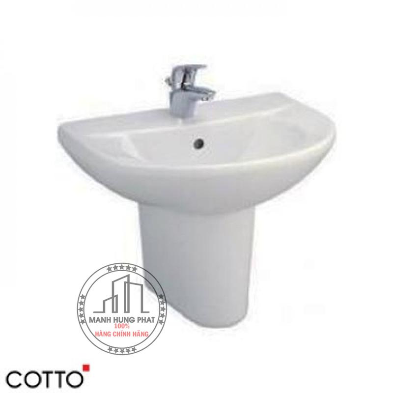 Chậu lavabo Cotto C014/C4201 chân ngắn Wendy