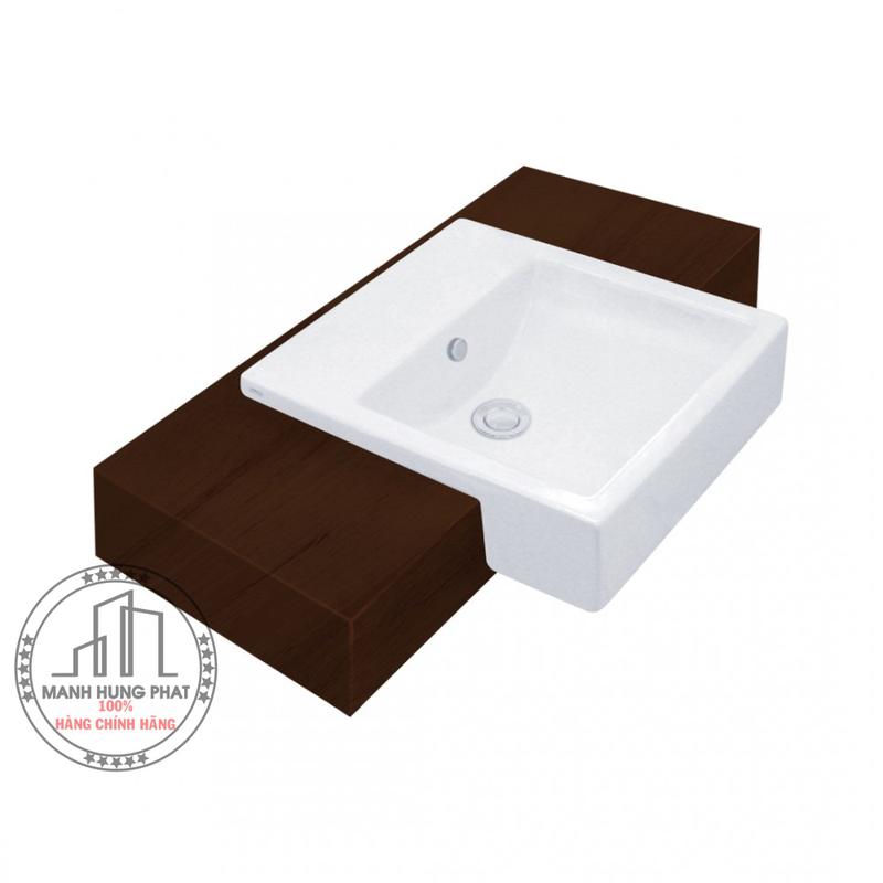 Chậu lavabo Cotto C02717 bán âm bàn Parvis