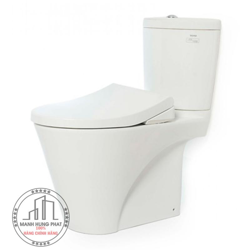 Bàn cầu hai khối TOTO CS819DSE4, nắp rửa cơ