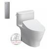 Bàn cầu 1 khối TOTO MS887CW12 (MS887CRW12), nắp rửa điện tử