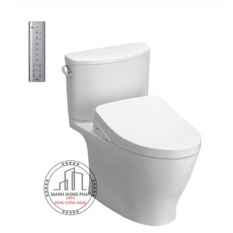 Bàn cầu 2 khối TOTO CS767CW12, nắp điện tử