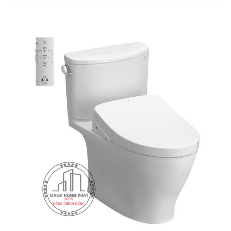 Bàn Cầu Hai Khối TOTO CS767W4, nắp điện tử WASHLET