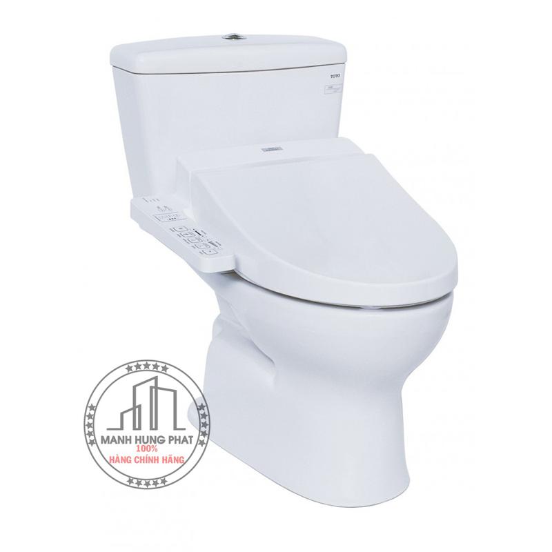 Bàn cầu hai khối TOTO CS300DRW7, nắp điện tử 