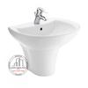 Chậu lavabo TOTO LT942CK/PT942HFK chân ngắn treo tường