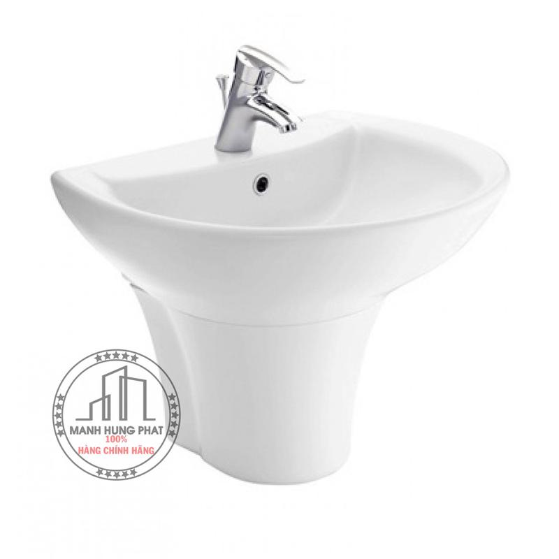Chậu lavabo TOTO LT942CK/PT942HFK chân ngắn treo tường