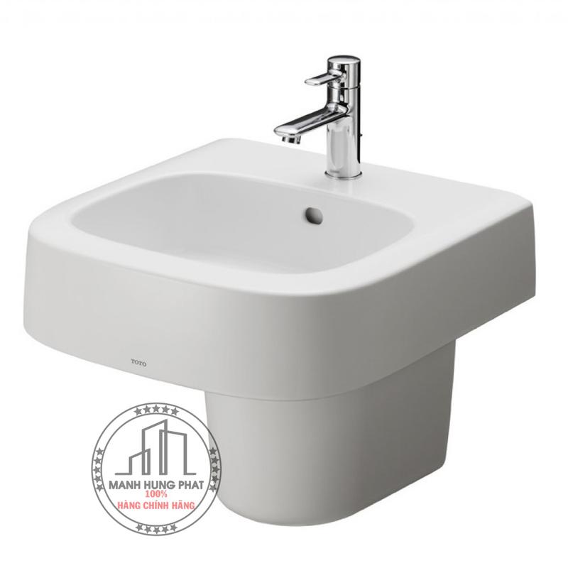 Chậu lavabo TOTO LHT767CR chân ngắn treo tường