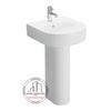 Chậu lavabo TOTO LPT766CR chân dài treo tường