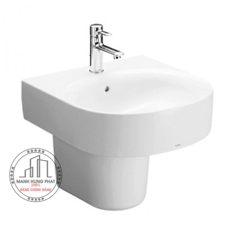 Chậu lavabo TOTO LHT766CR chân ngắn treo tường