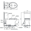Bồn cầu 2 khối TOTO CS351DE2 nắp rửa cơ