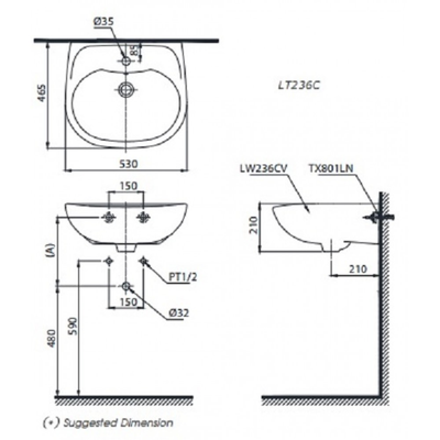 Chậu rửa lavabo TOTO LT5616 đặt bàn-copy-copy-copy
