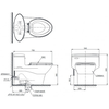 Bàn cầu 1 khối TOTO MS904T8​​​​​​​ nắp đóng êm