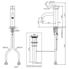 Vòi chậu lavabo TOTO TLG11301V gật gù nóng lạnh