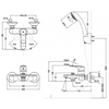 Vòi sen tắm INAX BFV-1403S-4C nóng lạnh