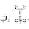 Vòi sen tắm INAX BFV-1113S-7C nóng lạnh