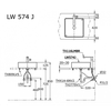 Chậu rửa lavabo TOTO LW574JW/F đặt bàn
