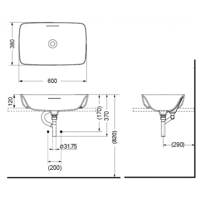 Chậu rửa Lavabo TOTO PJS06WE đặt bàn