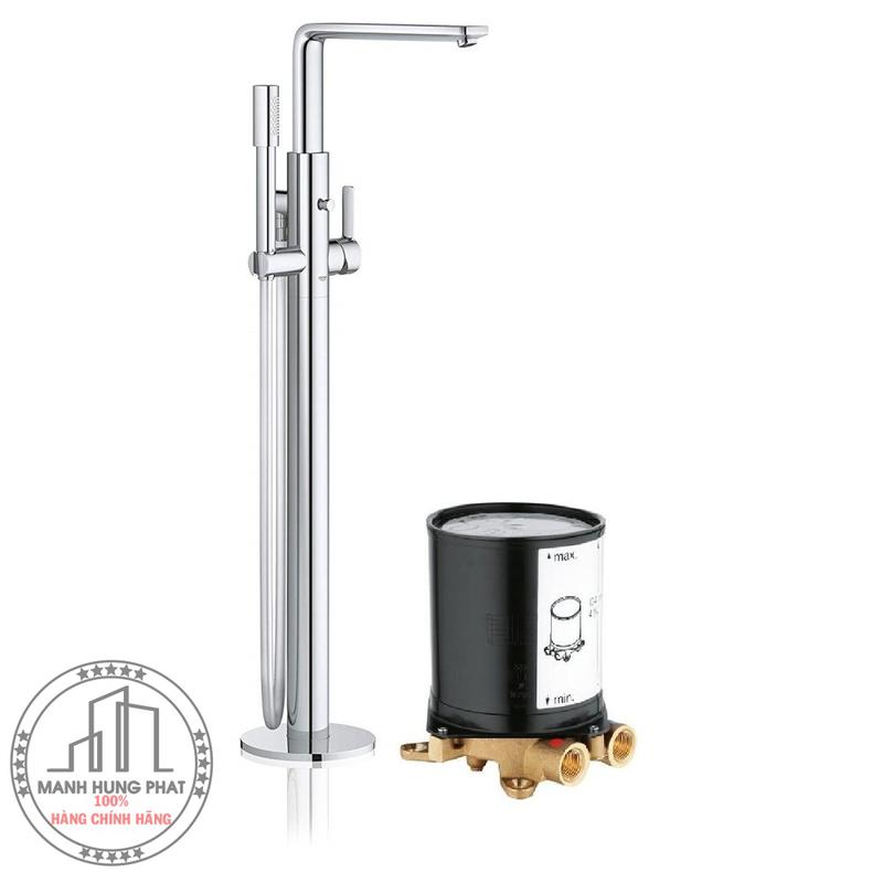 Vòi bồn tắm Grohe 23792001 + 29086000 đặt sàn Lineare