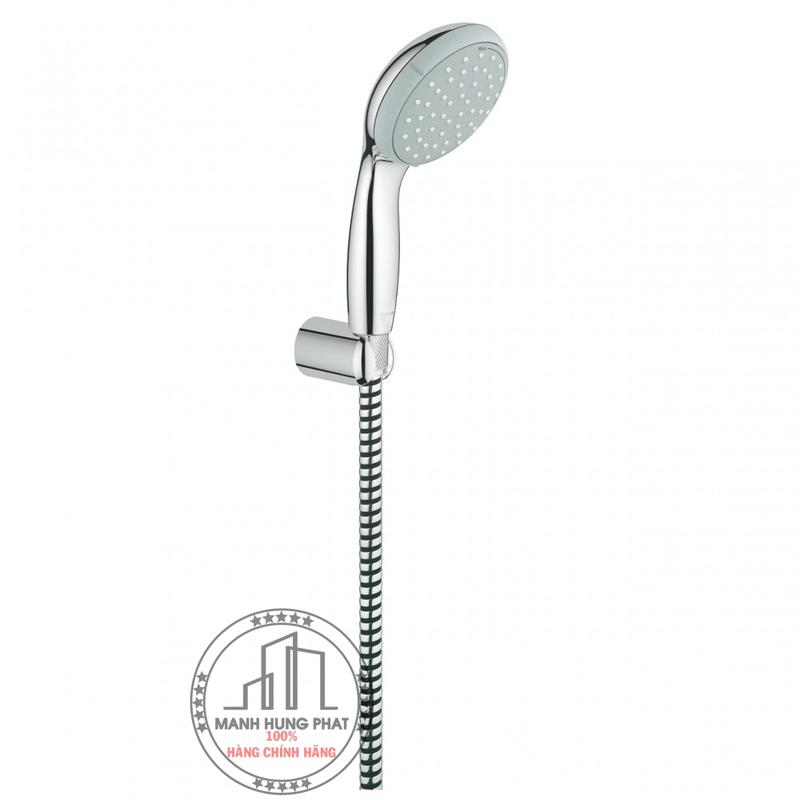 Bộ tay, gác, dây sen tắm Grohe27799001 New Tempesta II