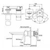 Vòi chậu Lavabo TOTO TLG02310B nóng lạnh gắn tường