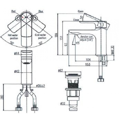 Vòi chậu lavabo INAX LFV-652S nóng lạnh-copy-copy-copy