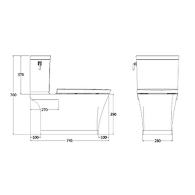 Bồn cầu 2 Khối American Standard VF-1808ET nắp đóng êm-copy-copy-copy