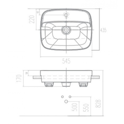 Chậu lavabo American Standard VF-0320 đặt bàn 