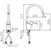 Vòi bếp American Standard WF-5623 nóng lạnh seva