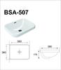 Chậu rửa lavabo BASIC BSA-507 dương vành