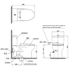 Bàn cầu TOTO CS302DT3 hai khối nắp đóng êm TC385VS