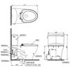 Bàn cầu TOTO CS767RT10 hai khối nắp đóng êm TC395VS
